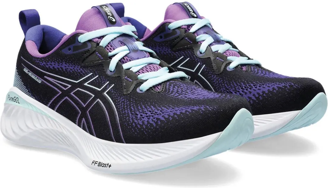 ASICS Gel-Cumulus 25 Sportschoenen - 41.5 - Paars/Zwart/Lichtblauw