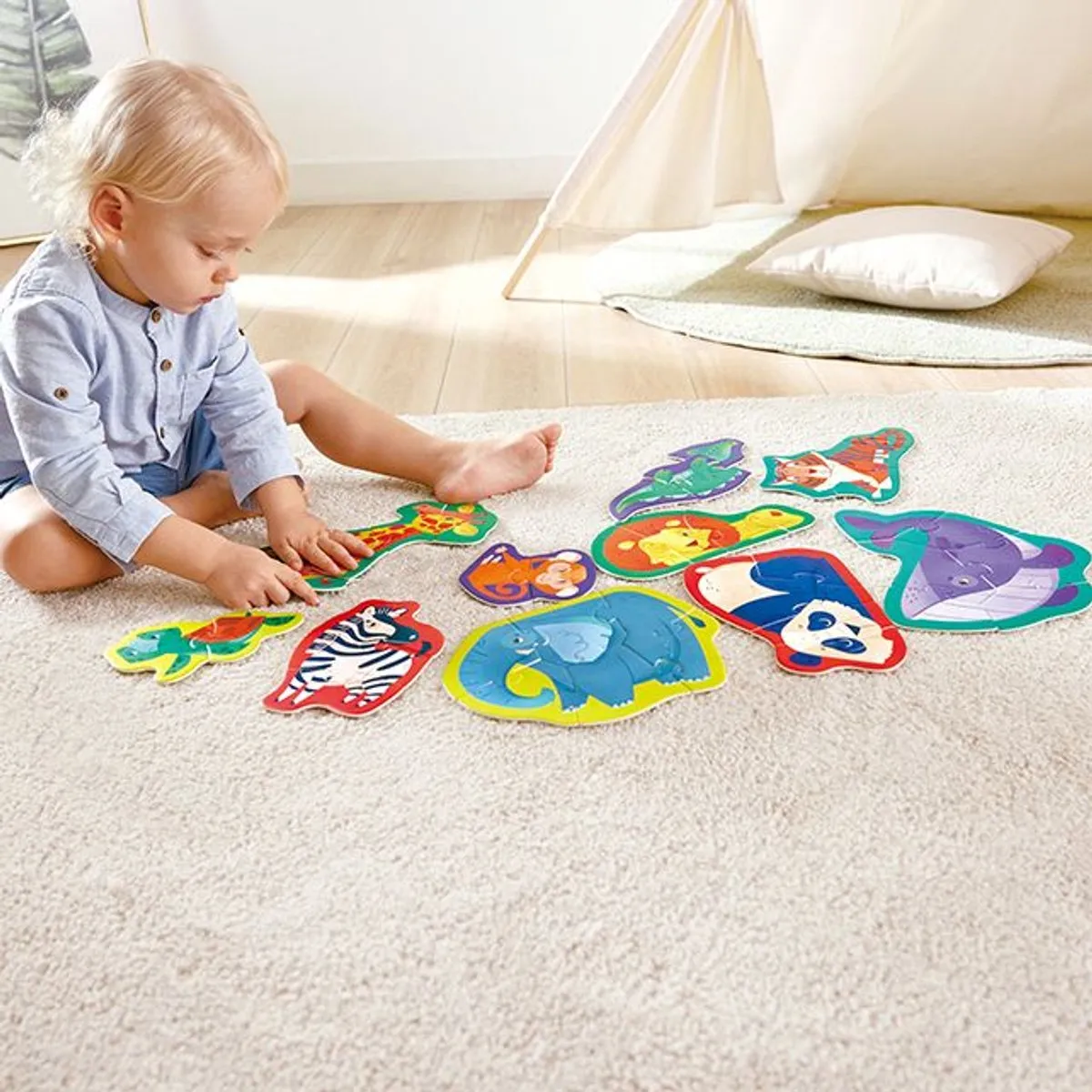 Hape Jungle Vrienden Puzzel 1000 Stuks - Multicolor