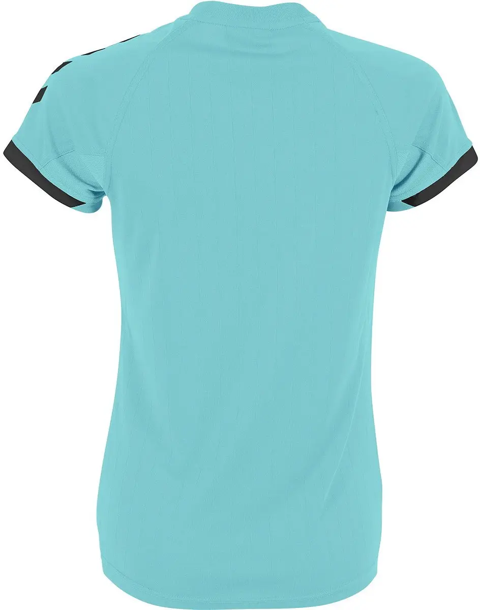 Hummel Fyn Shirt Dames Korte Mouw - Munt/Zwart XL