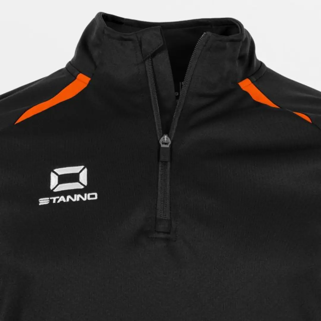 Stanno Stadio Quarter Zip Top S - Zwart/Orange
