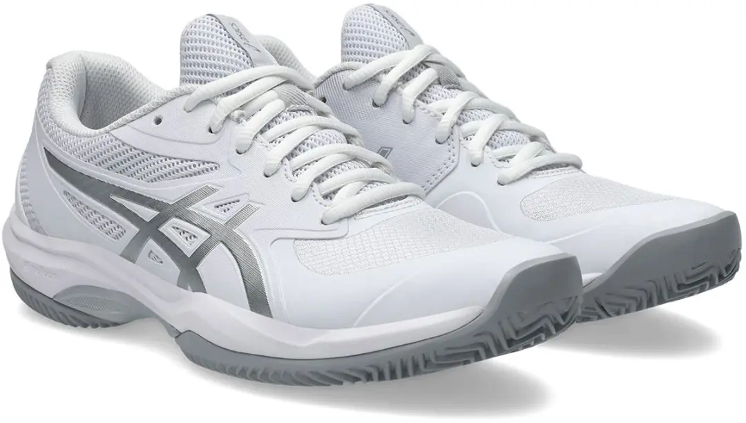 ASICS Game FF Clay/OC Grijs Witte Schoenen - 40.5