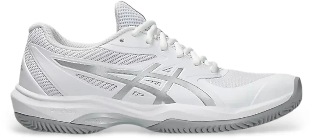 ASICS Game FF Clay/OC Grijs Witte Schoenen - 40.5