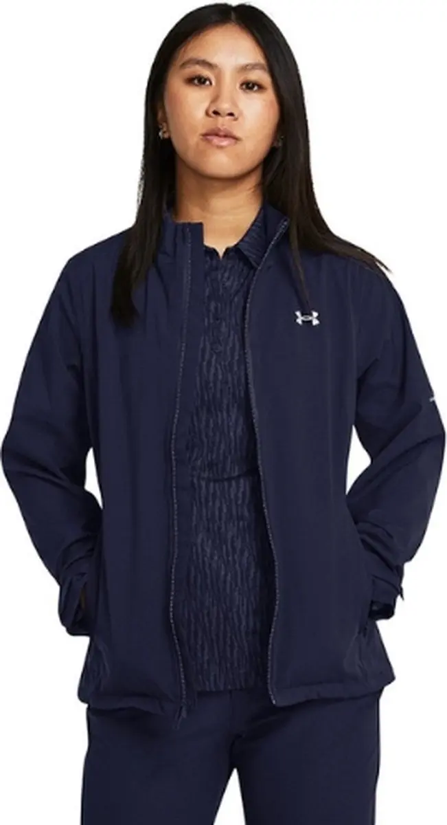 Under Armour Regenjas Dames L - Navy