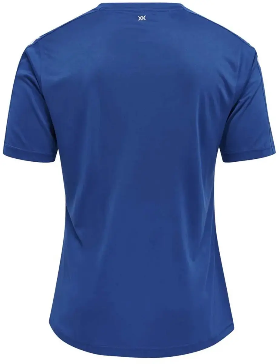 Hummel HMLcore XK Striped Jersey Kortarm - L - True Blue/Wit