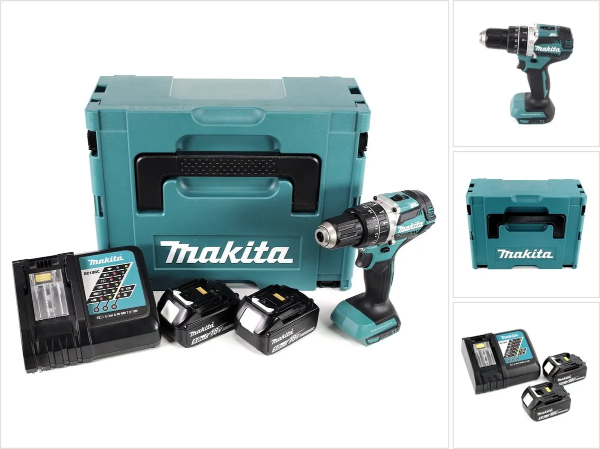 Makita DHP484RTJ Accuklopboormachine 18V - 2x accu