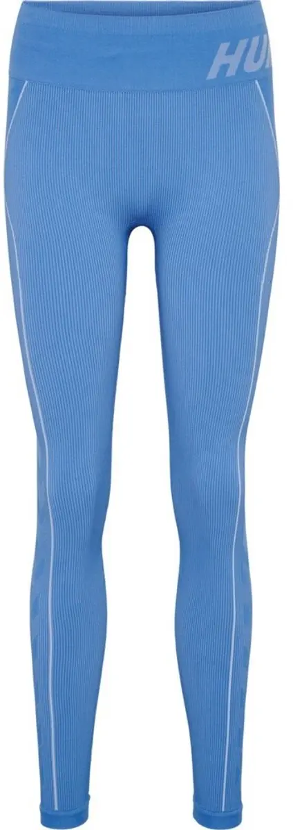 Hummel Christel Seamless Sportlegging - S - Placid Blue/Lapis Blue