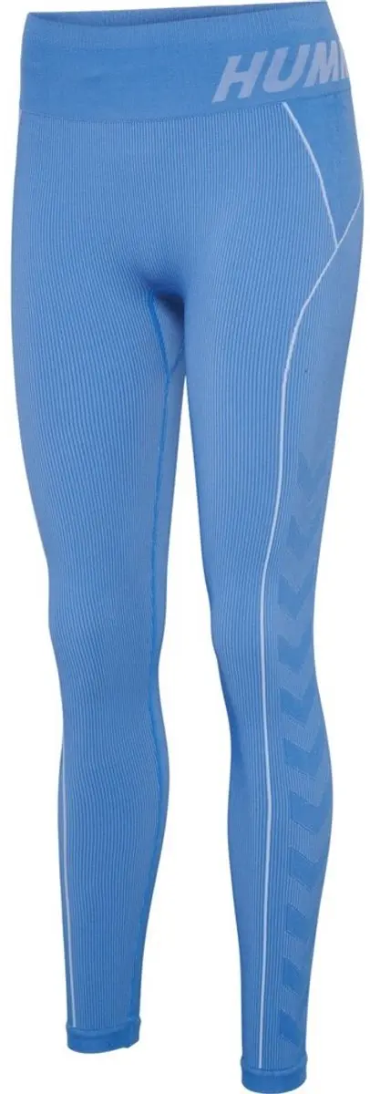 Hummel Christel Seamless Sportlegging - S - Placid Blue/Lapis Blue