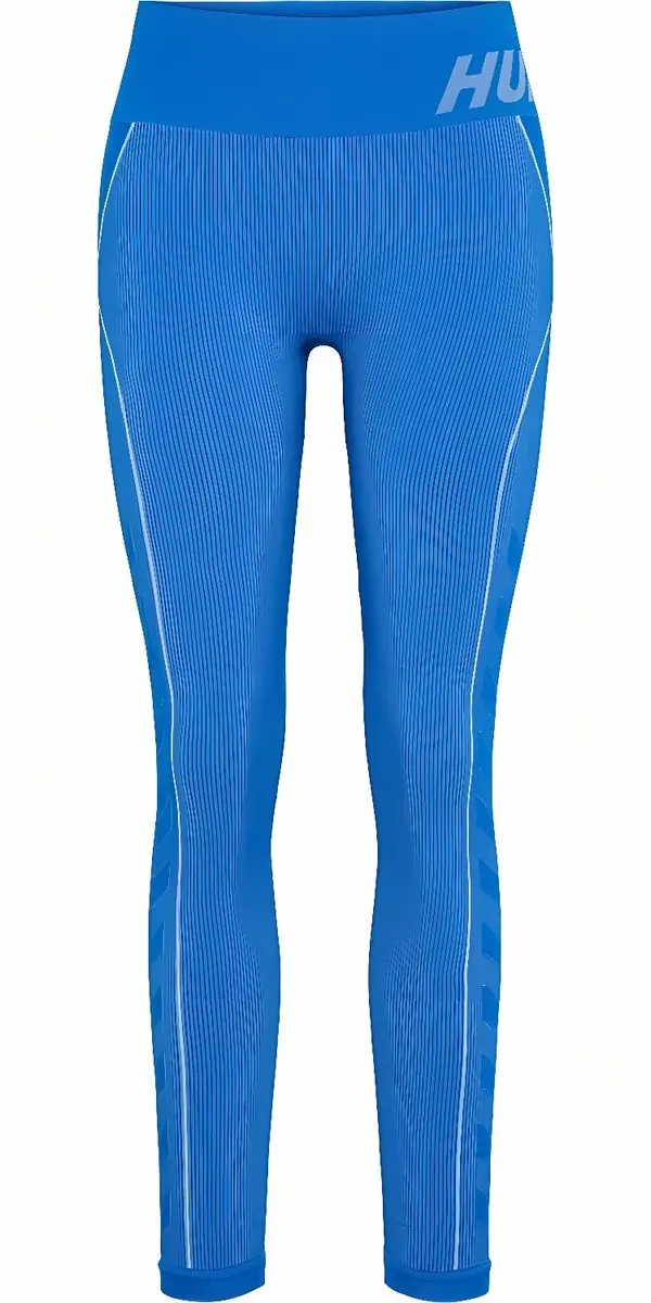 Hummel Christel Seamless Sportlegging - S - Placid Blue/Lapis Blue