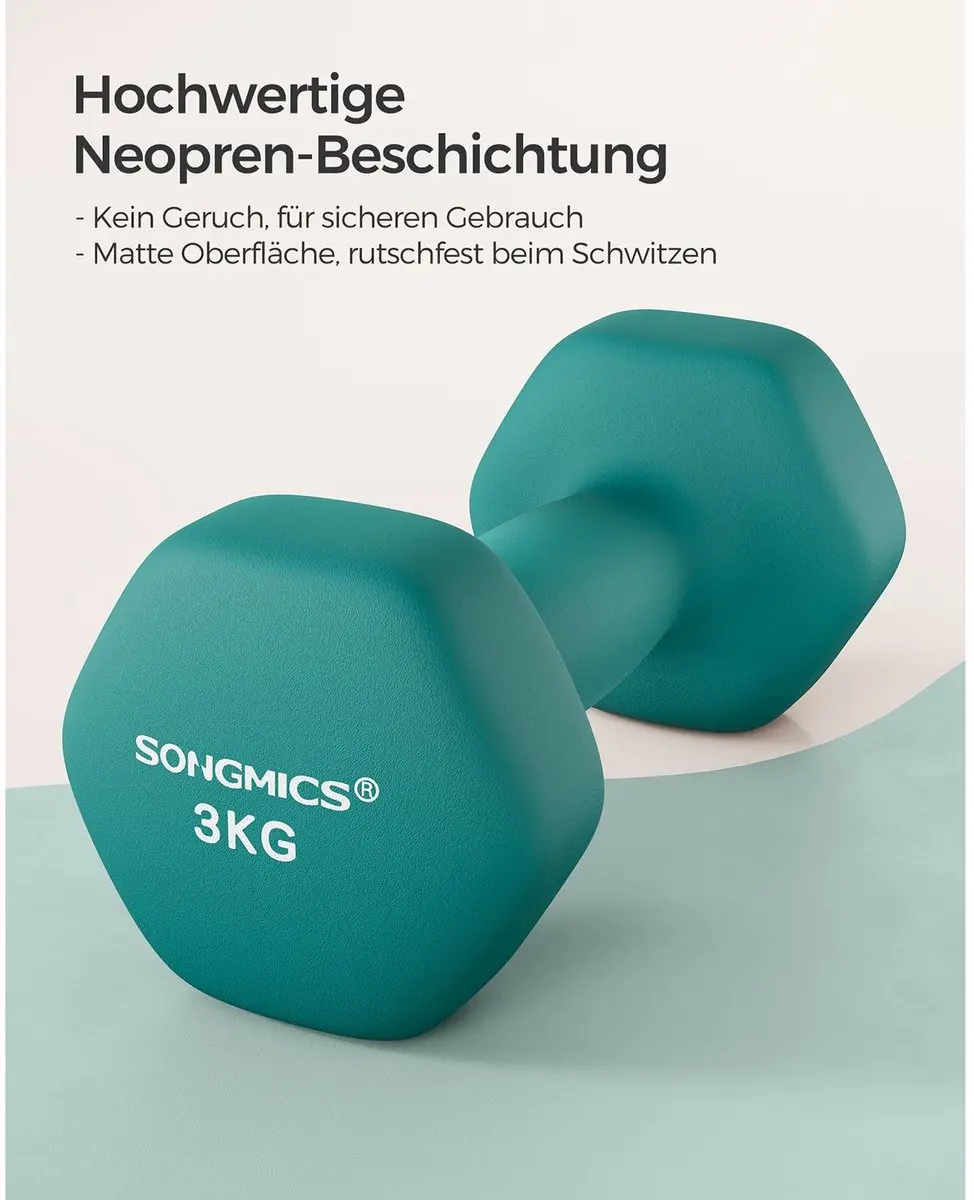 Songmics Halters Set 2x 3kg - Donkergroen