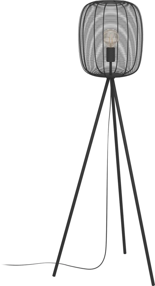 Eglo Rinroe Vloerlamp E27 - 140,5 cm - Zwart