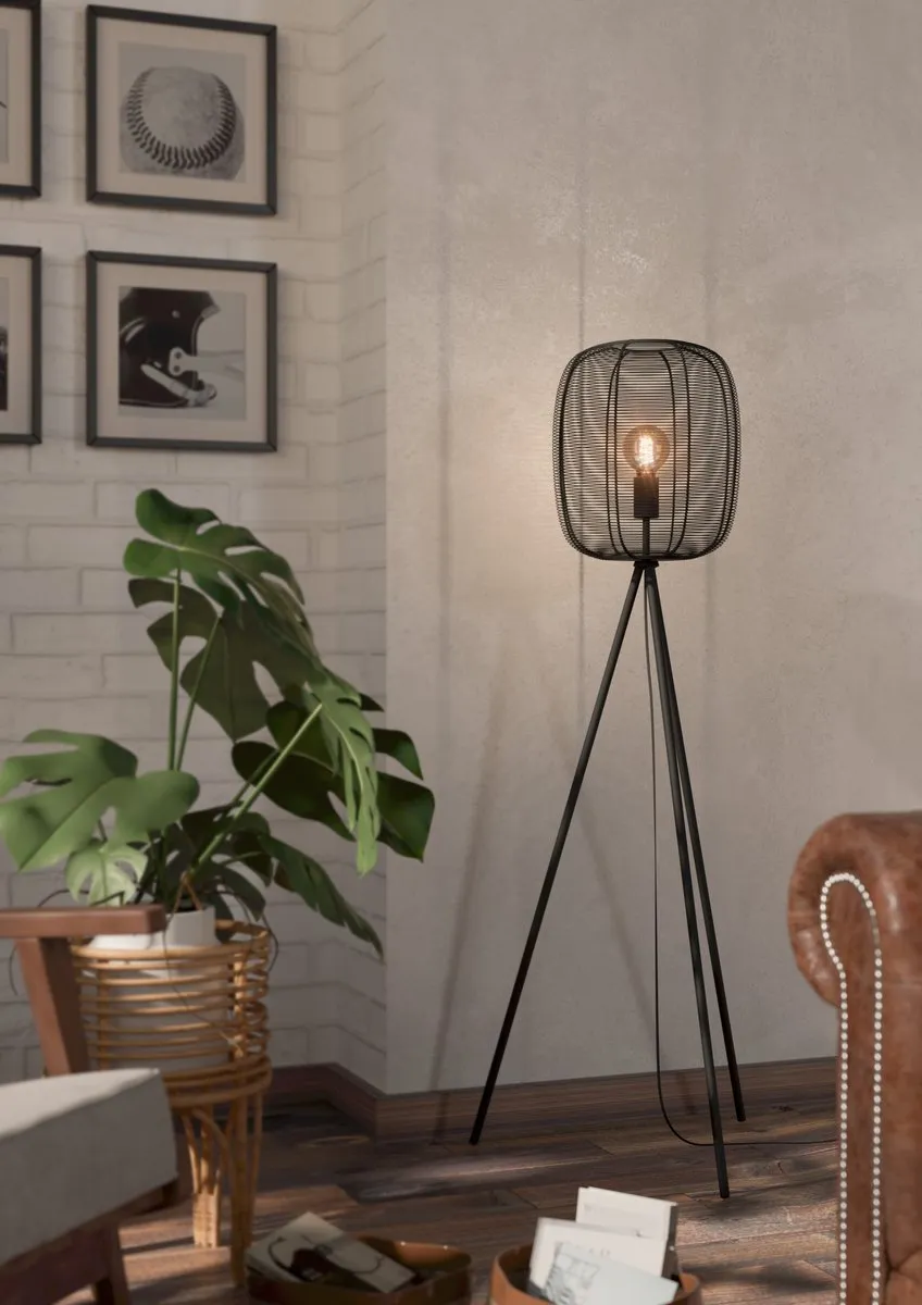 Eglo Rinroe Vloerlamp E27 - 140,5 cm - Zwart - afbeelding 6 van 6