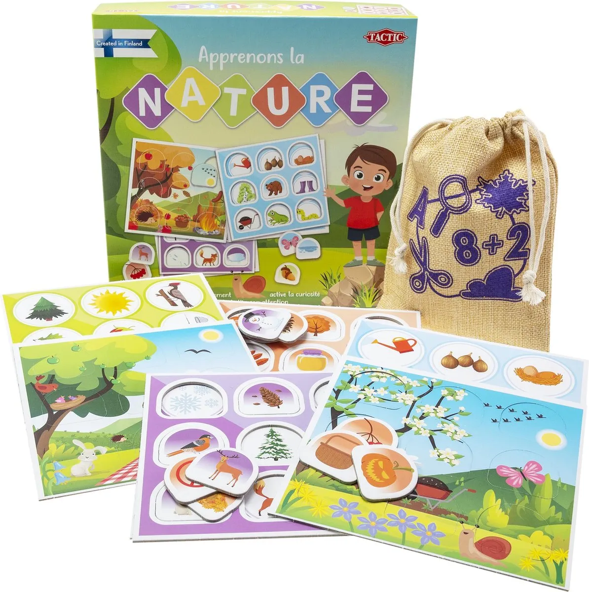 Tactic Apprenons la Nature 58329 - Speelbordspel - 4 Spelers - Bont