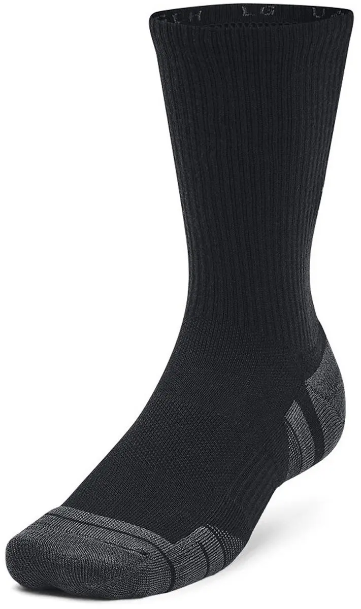 Under Armour UA Performance Tech 3pk Sportsokken - Zwart/Grijs - afbeelding 6 van 6