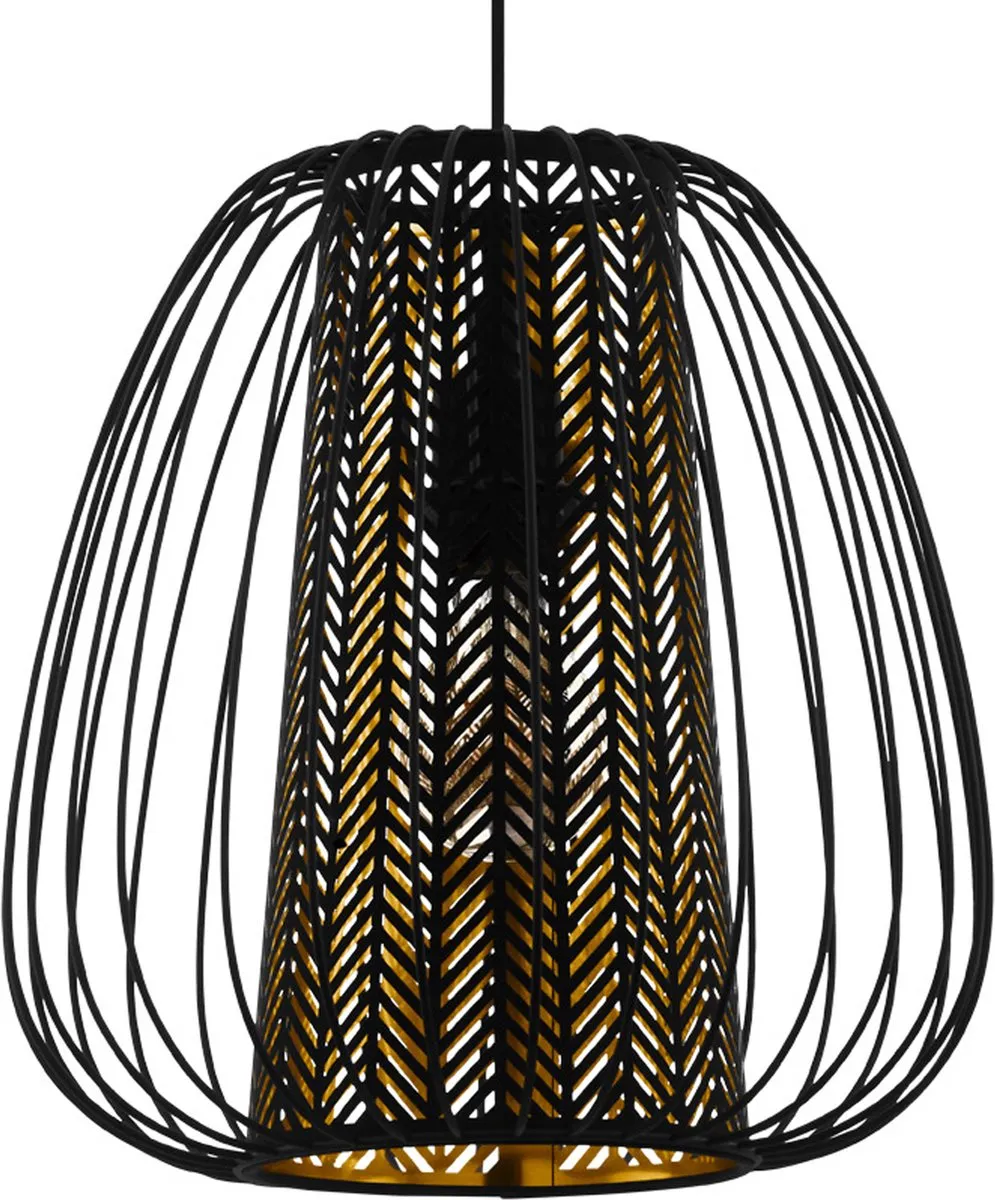 Eglo Curasao Hanglamp Ø33,5cm - Zwart/Goud