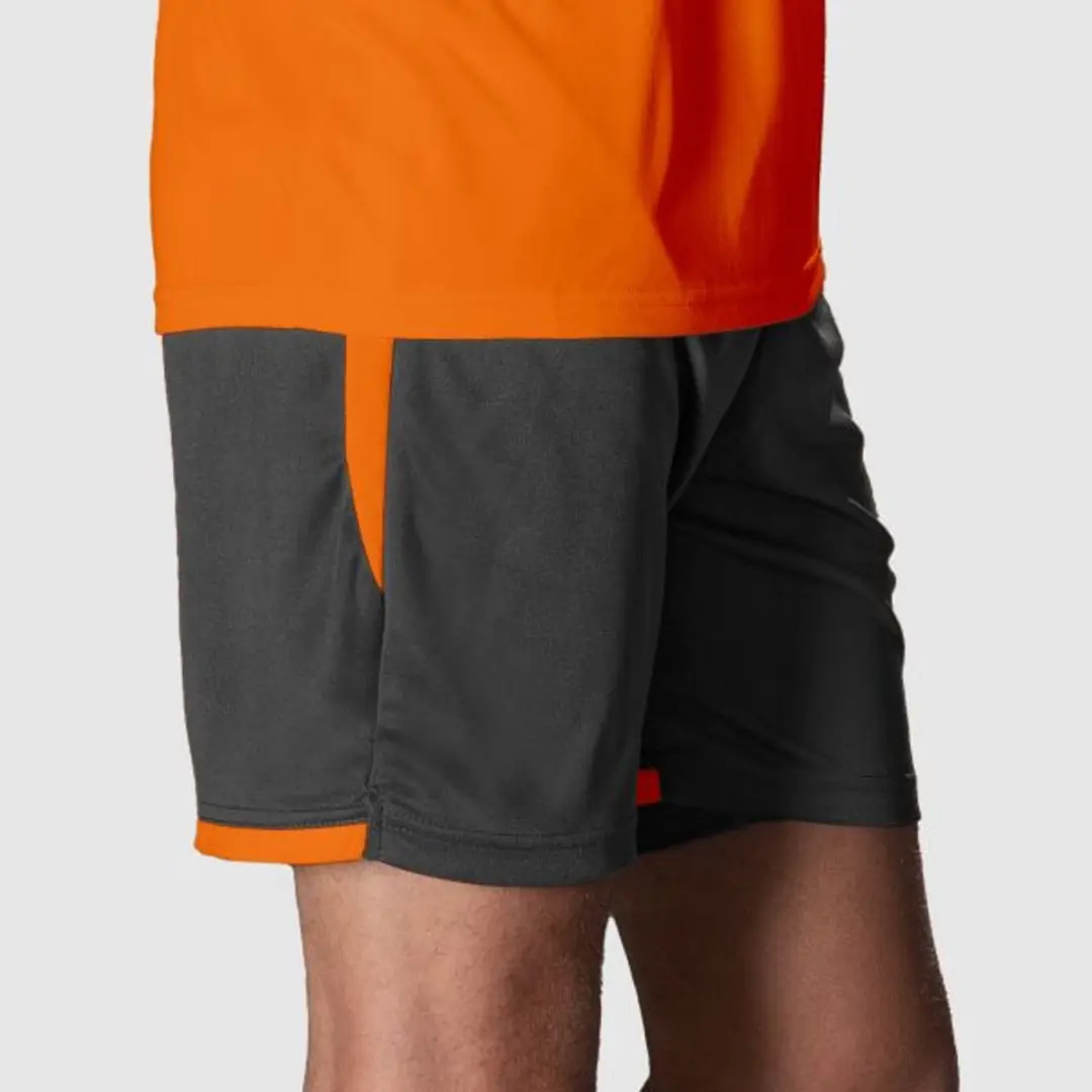 Stanno Focus Short Sportbroek 152 - Zwart/Oranje