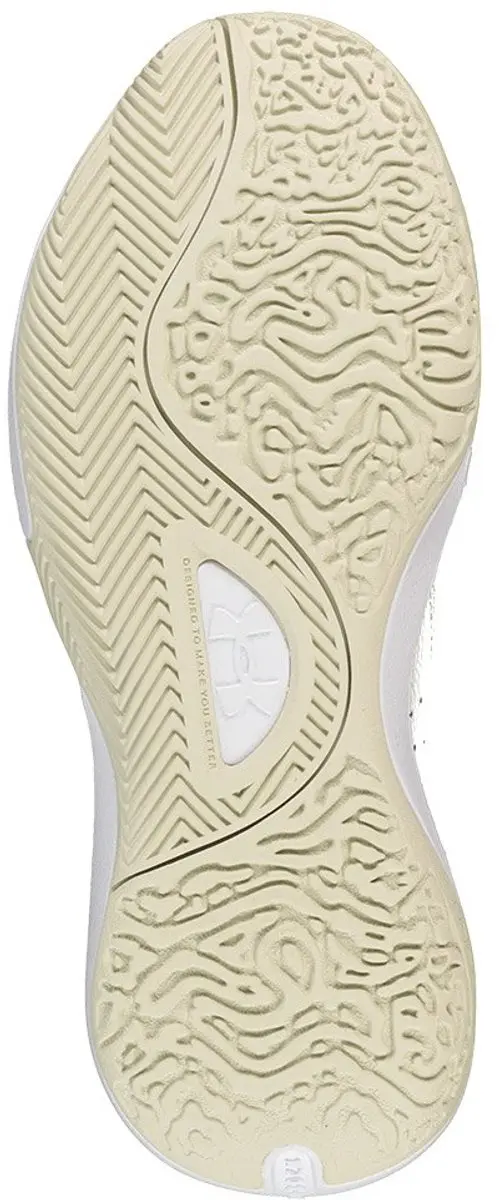 Under Armour Lockdown 7 Low Basketbalschoenen 44.5 - Beige/Wit