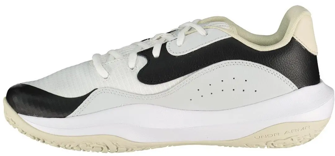 Under Armour Lockdown 7 Low Basketbalschoenen 44.5 - Beige/Wit