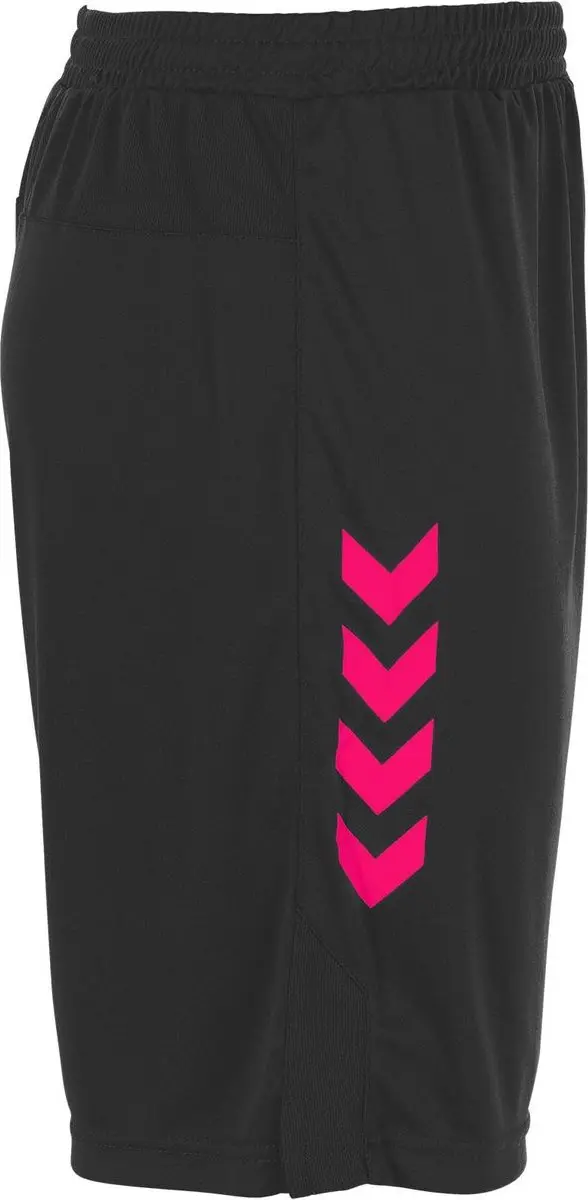 Hummel Memphis Shorts 116 - Zwart/Rood