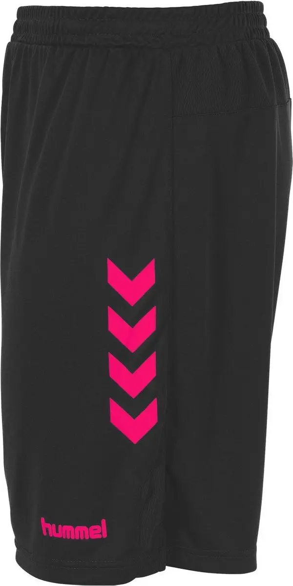 Hummel Memphis Shorts 116 - Zwart/Rood