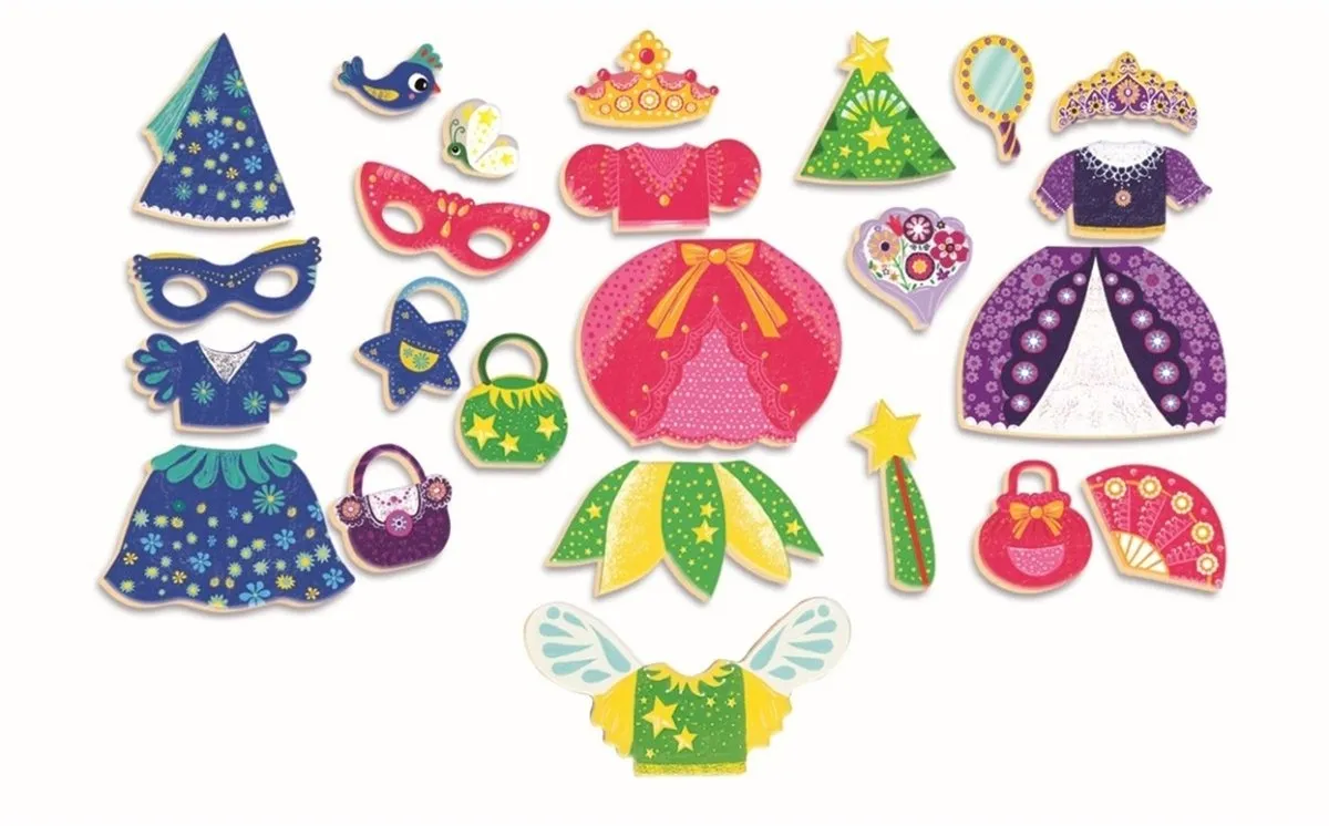 Djeco Puzzel Mooi Meisje Magnetisch 41 Stuks - Multicolor