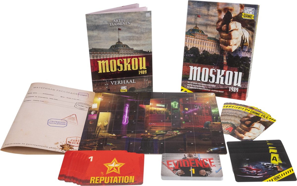 Tactic Gamestorm - Bordspel – Crime Scene: Moscou 1989 (Jeu d'escape room)