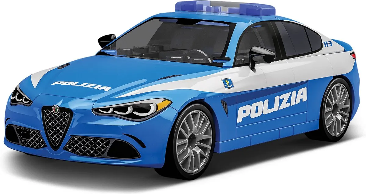 Cobi Giulia Quadrifoglio Politie - 93 Onderdelen - Meerkleurig