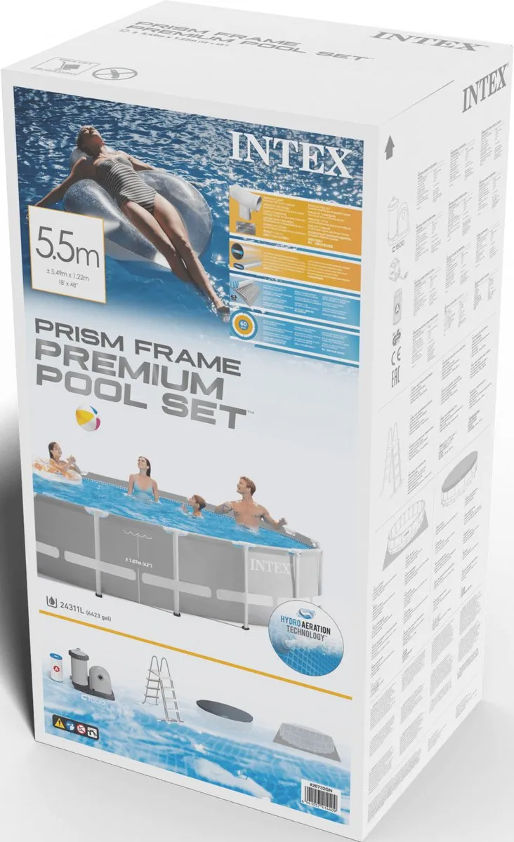Intex Prism Frame Opzetzwembad 549x122cm - 24.311L - 26732GN