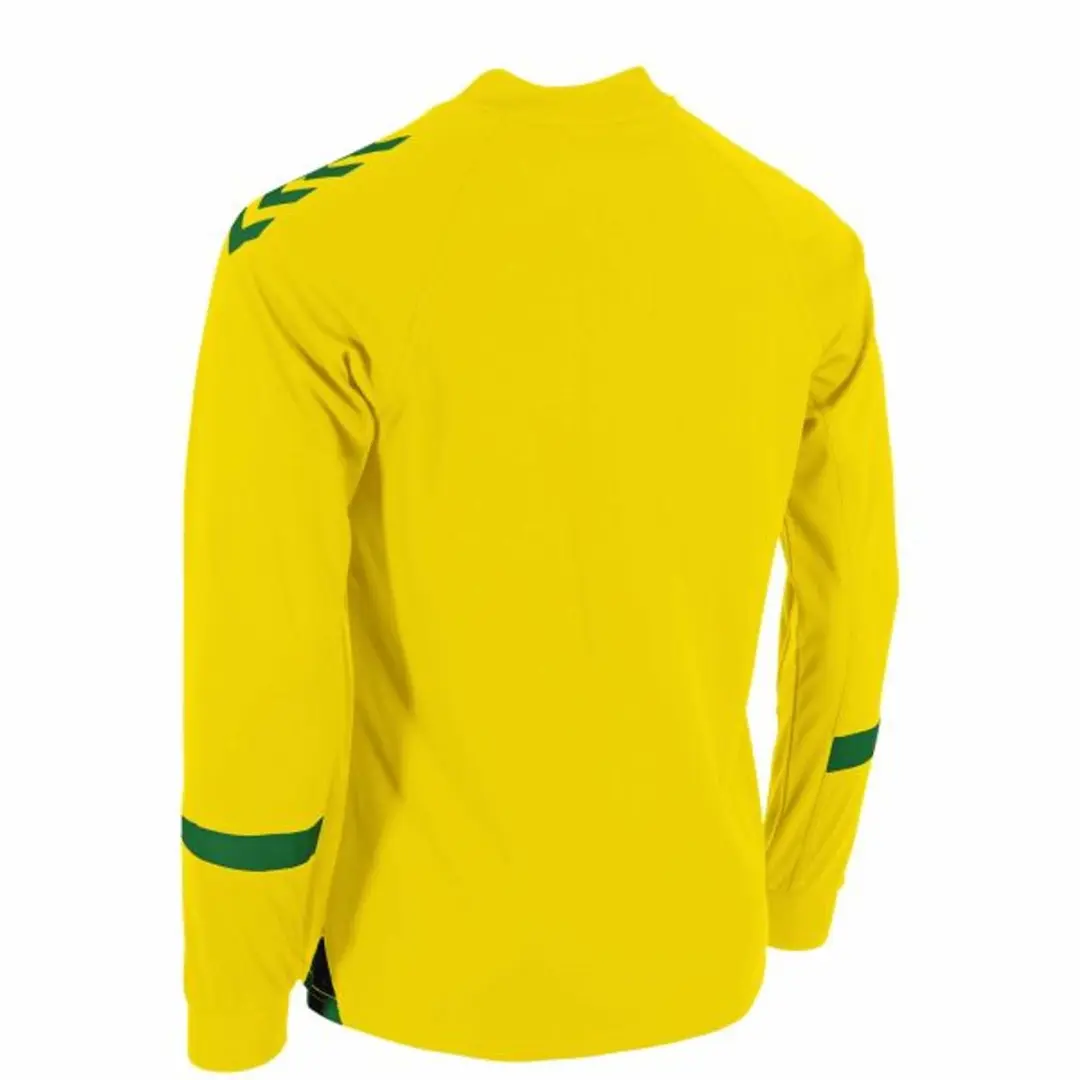 hummel Fyn Long Sleeve Shirt - Geel/ Groen XXL