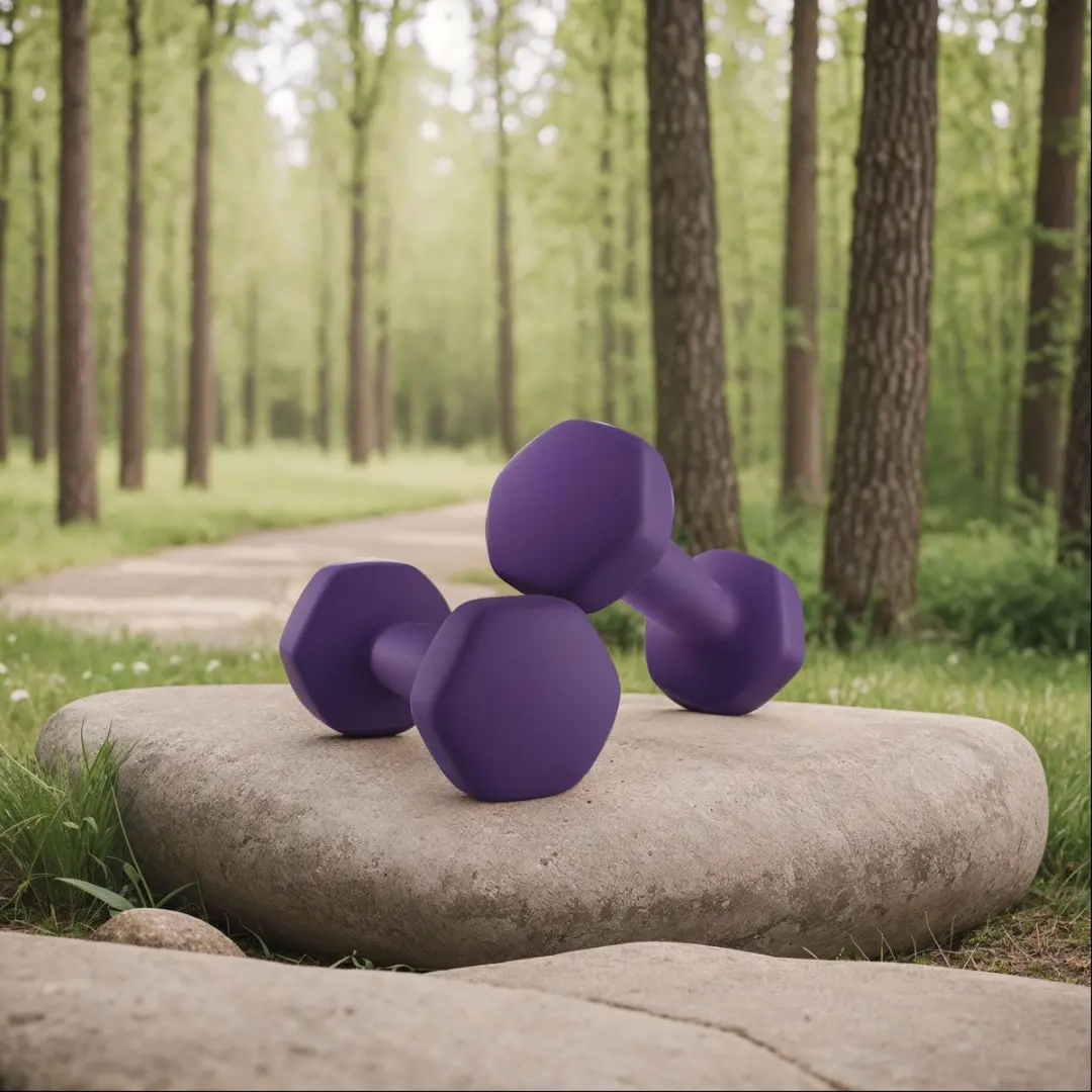 Songmics Dumbbells 2x Neopreen Paars