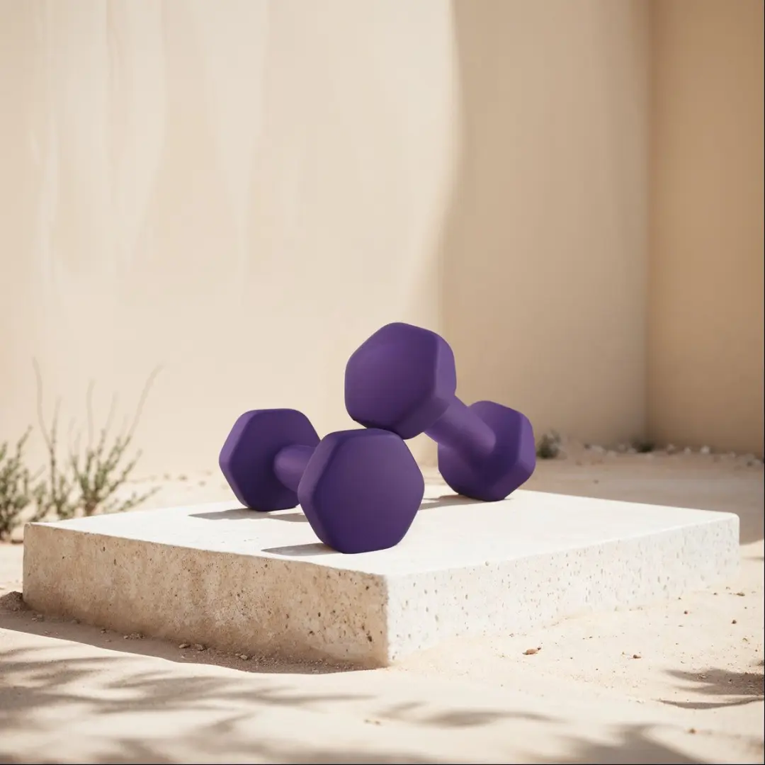 Songmics Dumbbells 2x Neopreen Paars - afbeelding 2 van 6