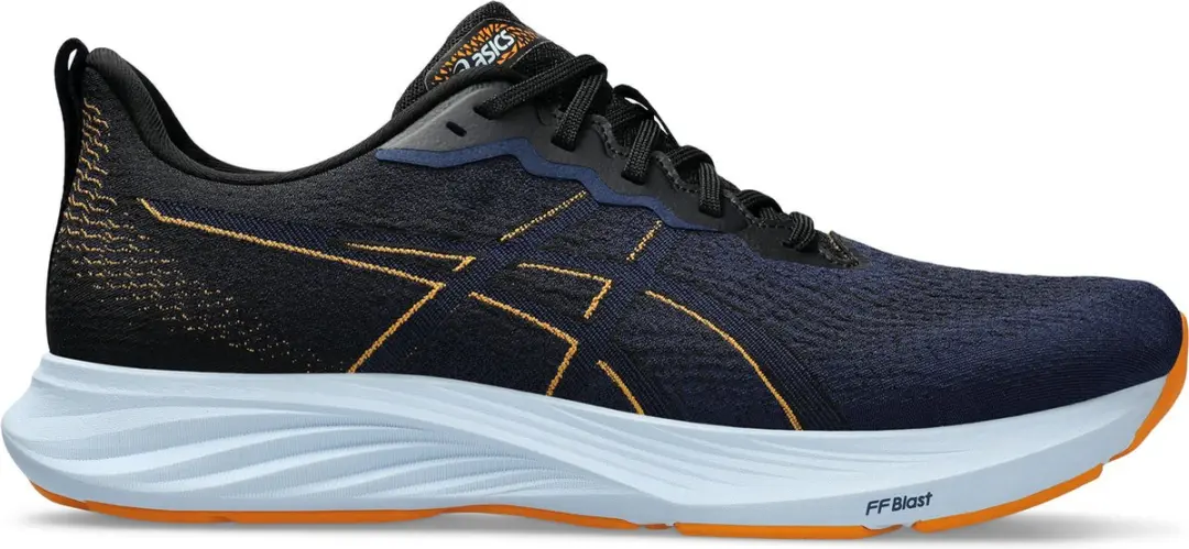 ASICS Dynablast 4 Sportschoenen 44.5 - Donkerblauw/Zwart/Oranje - afbeelding 6 van 6