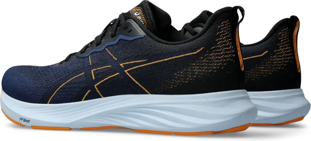 ASICS Dynablast 4 Sportschoenen 44.5 - Donkerblauw/Zwart/Oranje