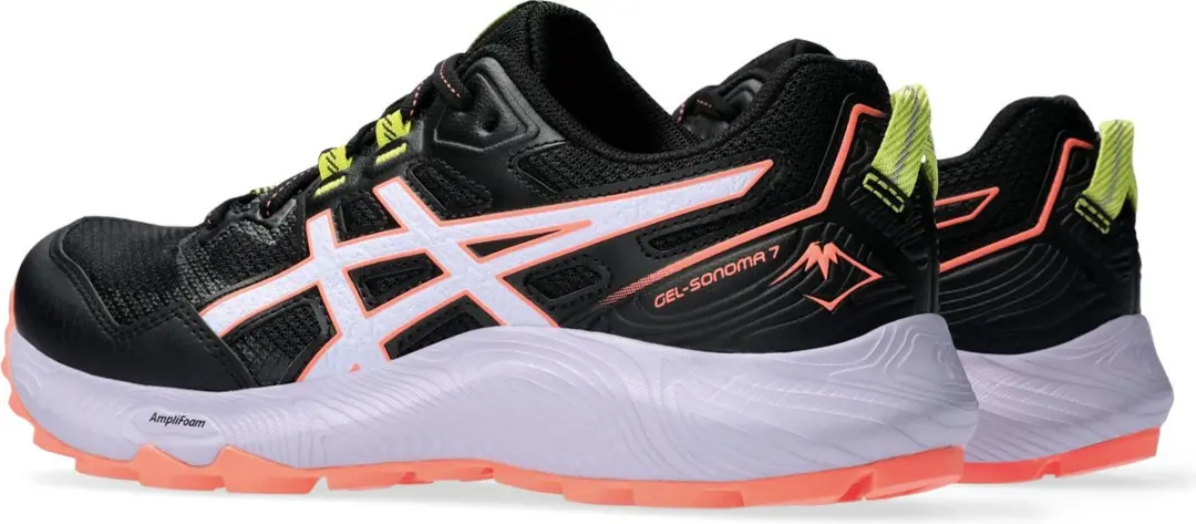 ASICS Gel-Sonoma 7 Sportschoenen Vrouwen 39.5 - Zwart/Lila/Rozes