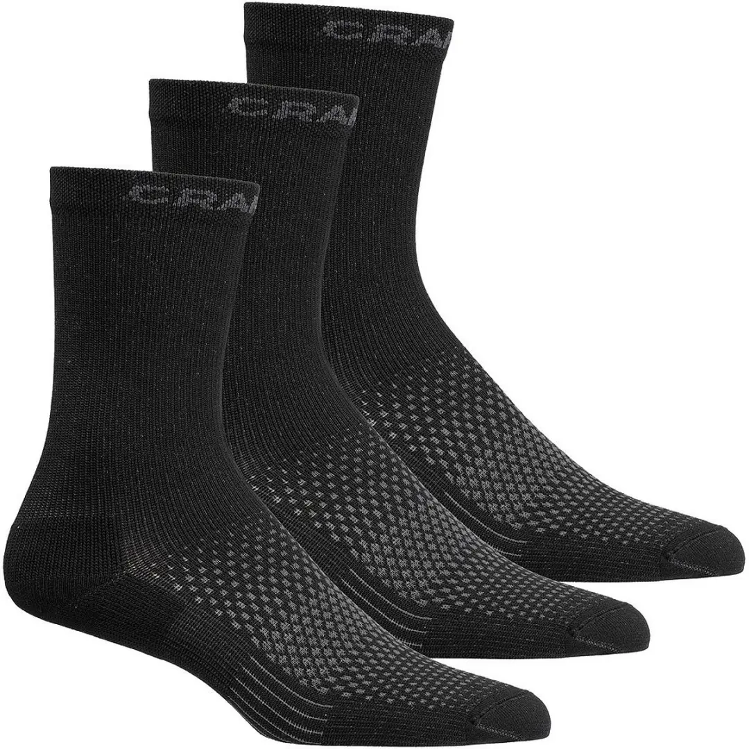 Craft Active High Sportsokken 34/36 - 3 Paar - Zwart