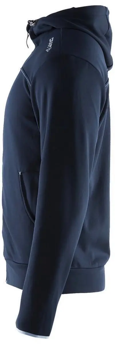 Craft Leisure Full Zip Hood Men - S - Donkerblauw