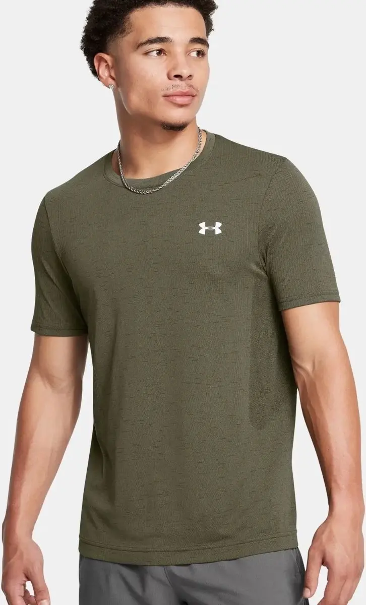 Under Armour Vanish Seamless Heren Sportshirt - Donkergroen - afbeelding 6 van 6