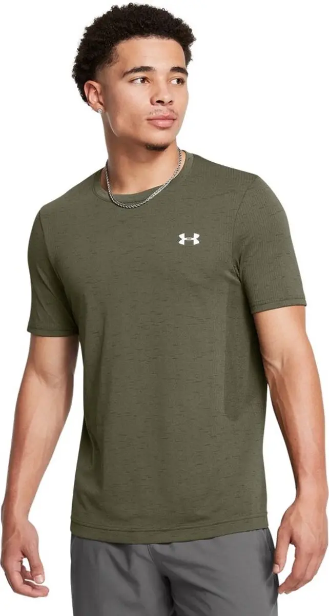 Under Armour Vanish Seamless Heren Sportshirt - Donkergroen