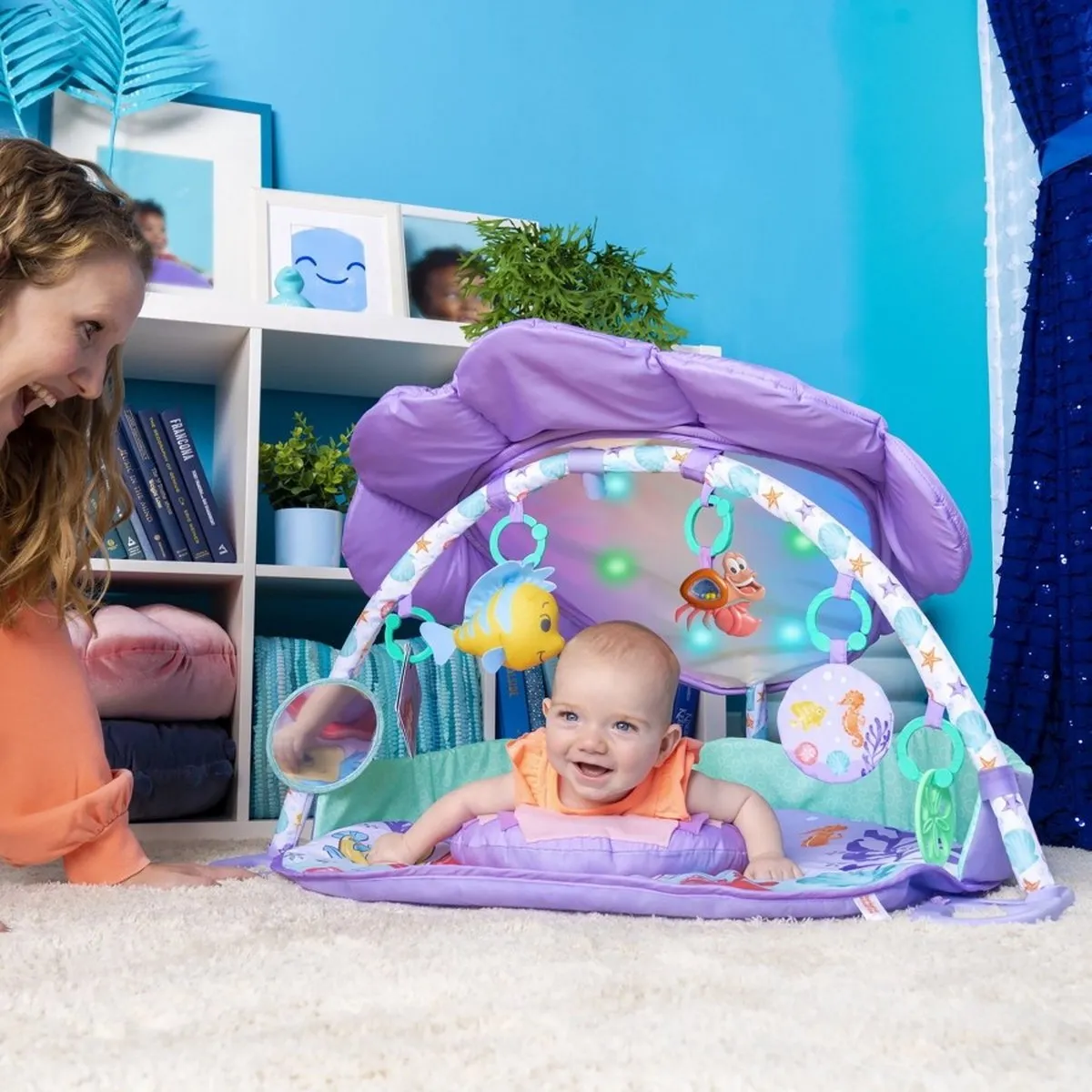 Bright Starts Disney Baby Kleine Zeemeermin Twinkle Trove Activity Gym - Multicolor