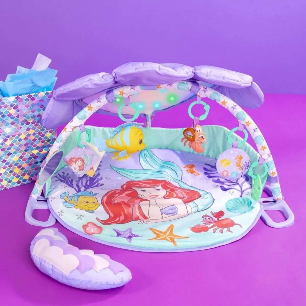 Bright Starts Disney Baby Kleine Zeemeermin Twinkle Trove Activity Gym - Multicolor
