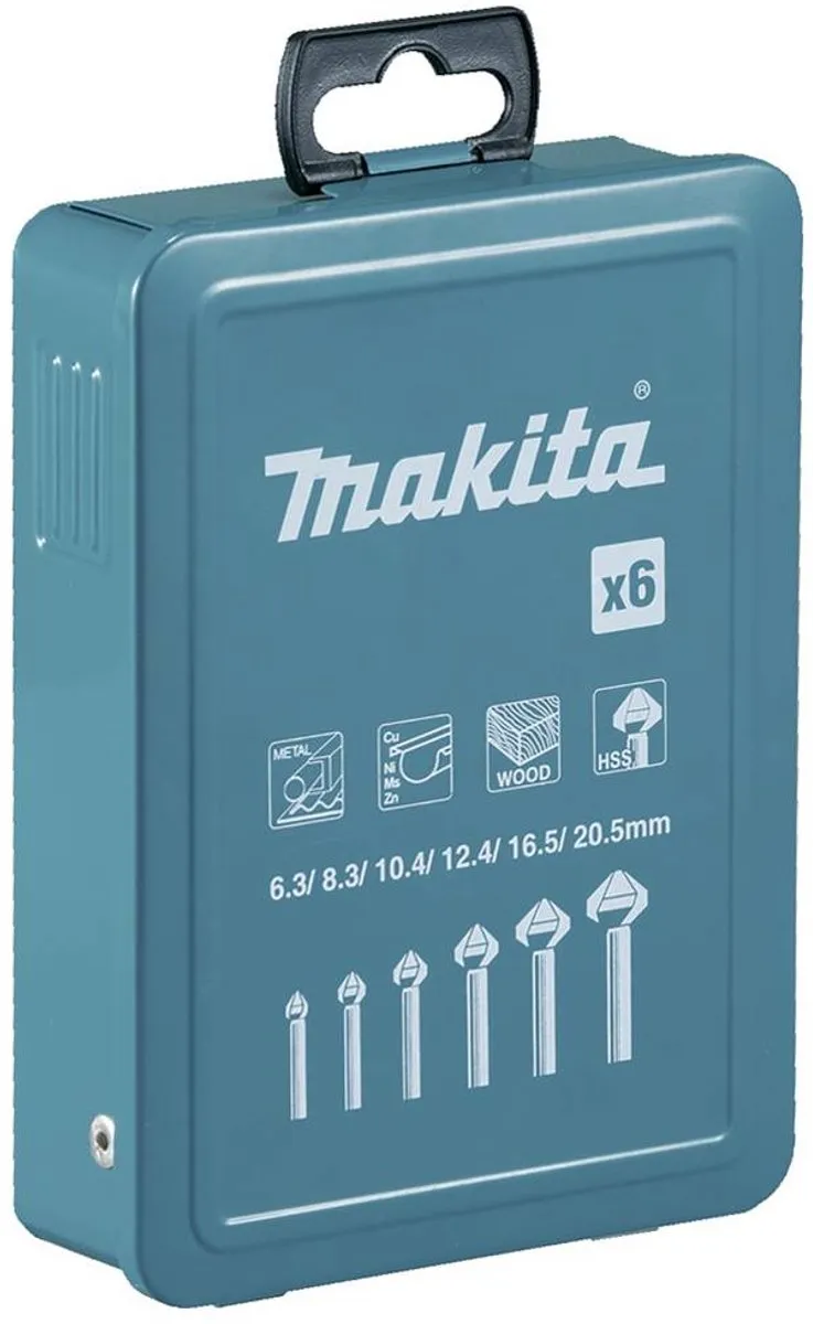 Makita HSS Verzinkboorset D-42204 - 6-delig