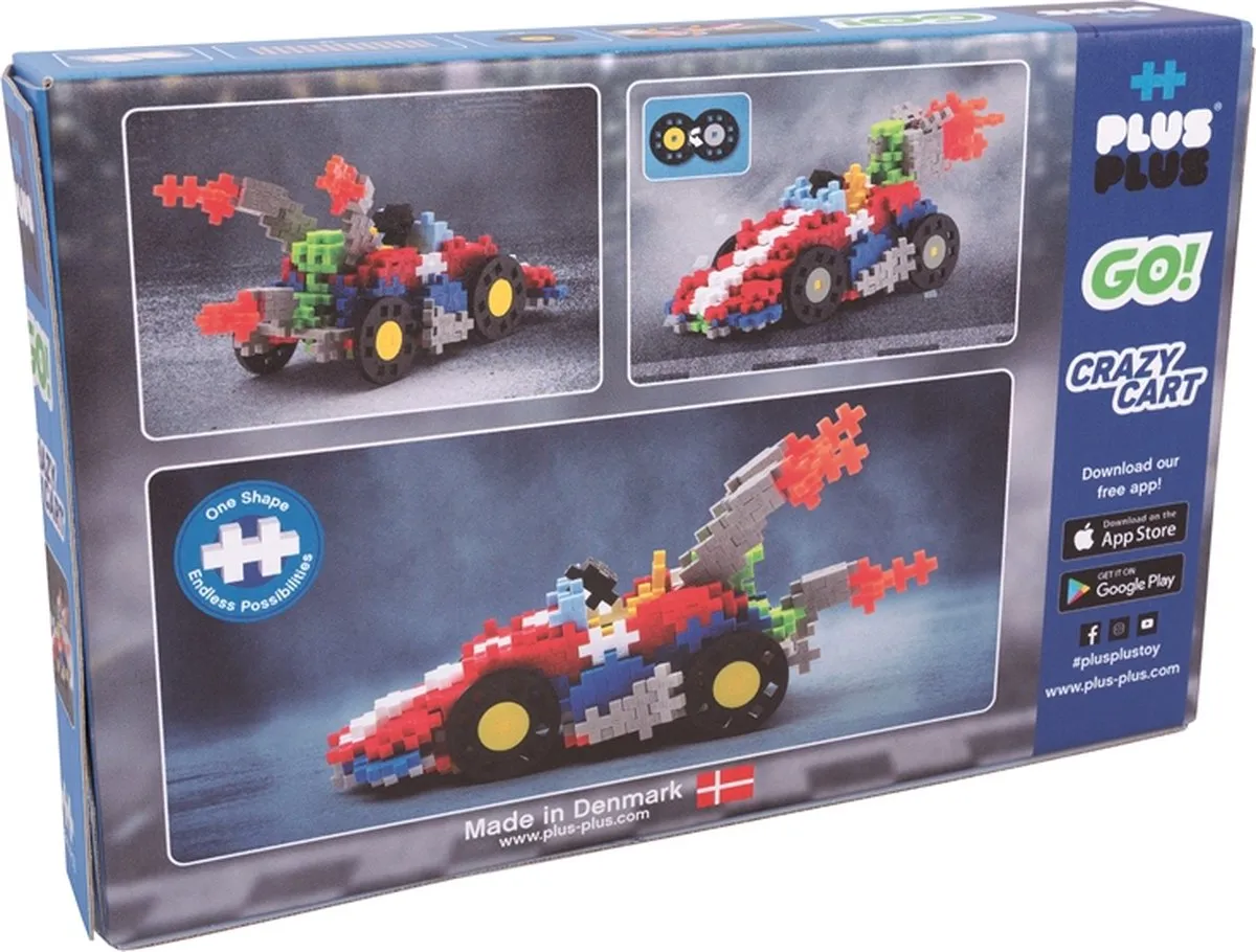 Plus-Plus Go! Crazy Cart - 240 Stukken - afbeelding 5 van 6
