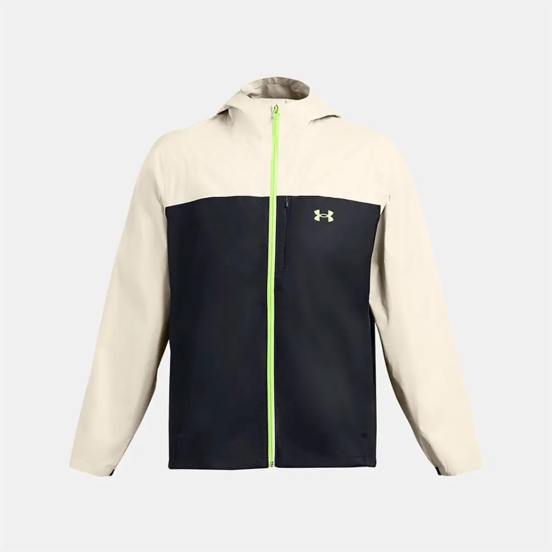 Under Armour Cloudstrike Colorblock Shell Jas - Beige/Zwart