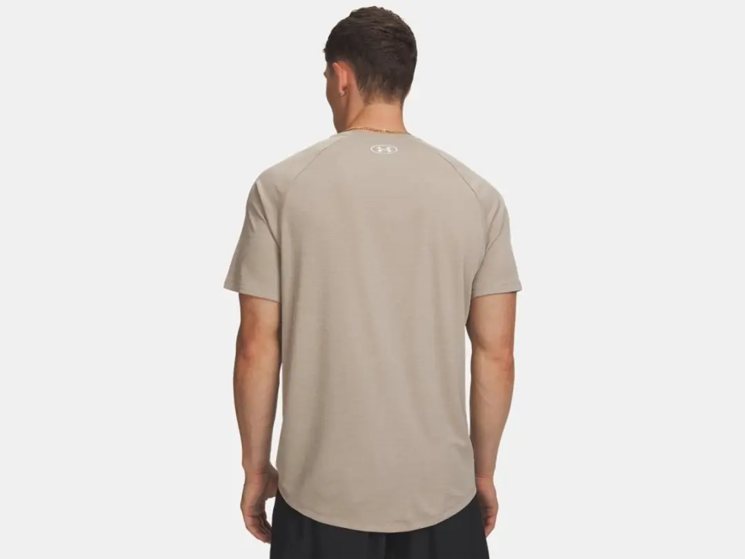 Under Armour Tech Textured SS Training T-shirt Heren - Bruin