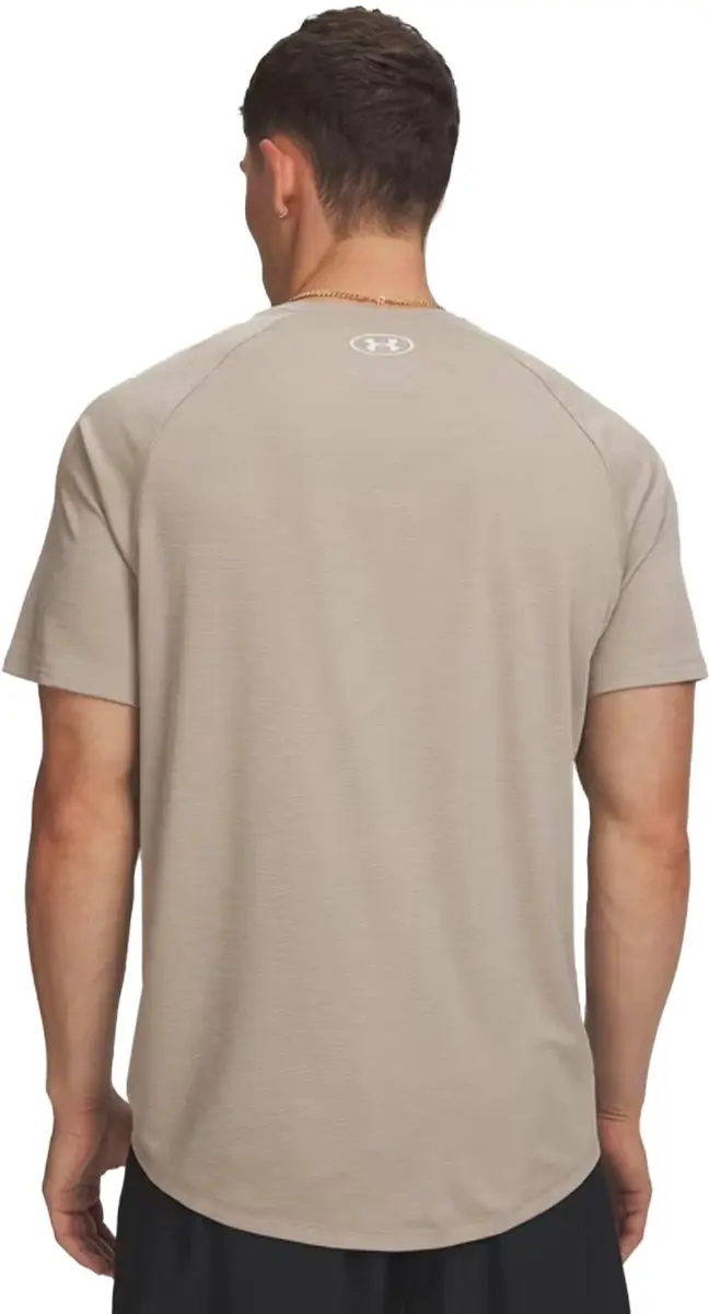 Under Armour Tech Textured SS Training T-shirt Heren - Bruin