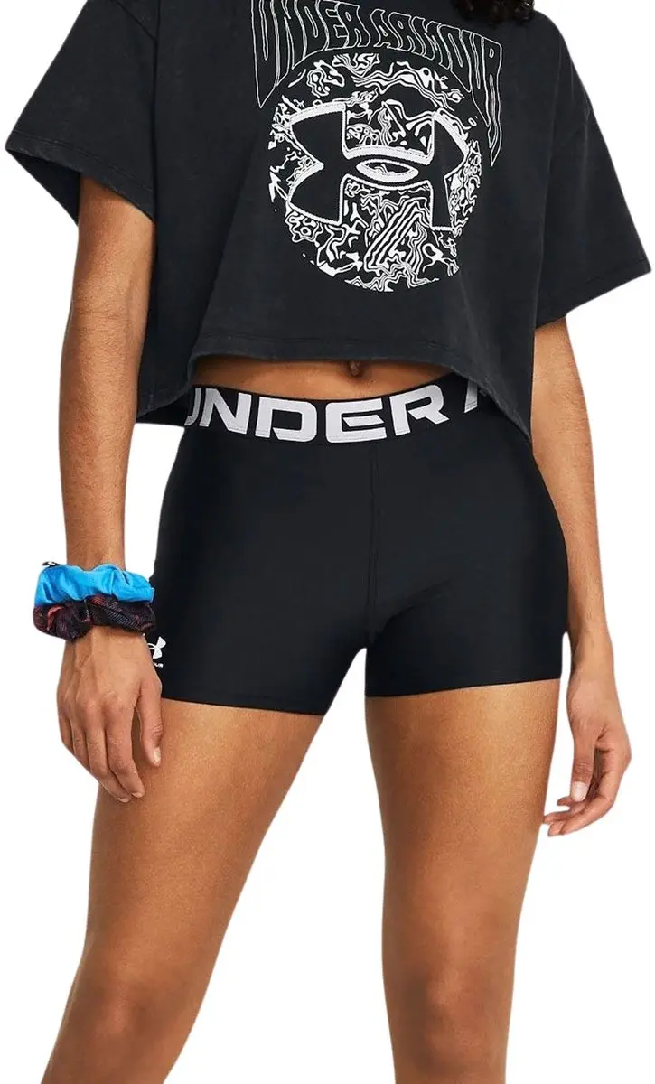 Under Armour HeatGear Short Dames XXL - Zwart/Wit