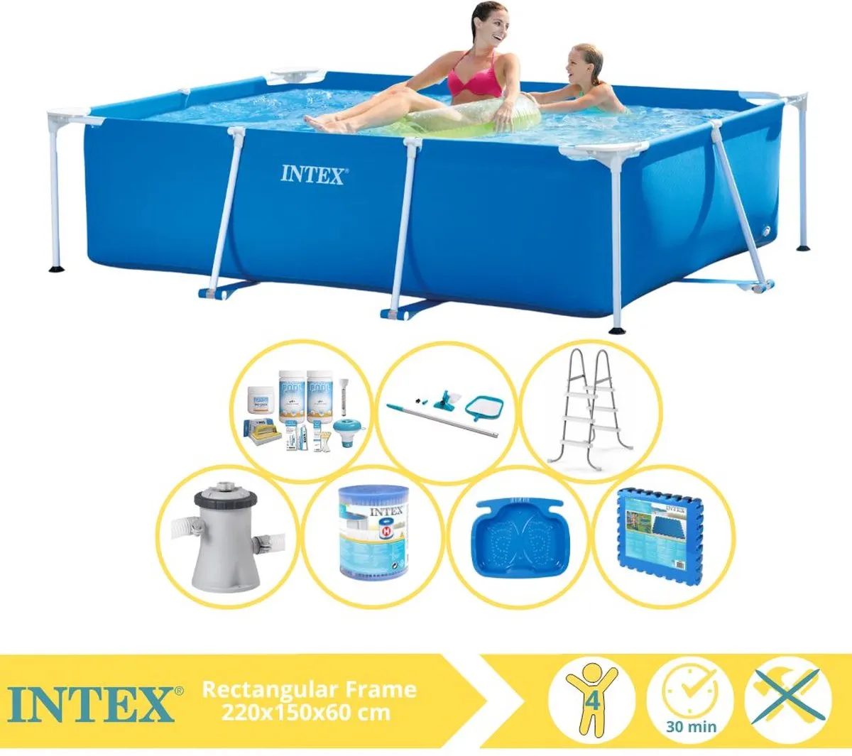 Intex 28270NP Opzetzwembad 220x150x60cm
