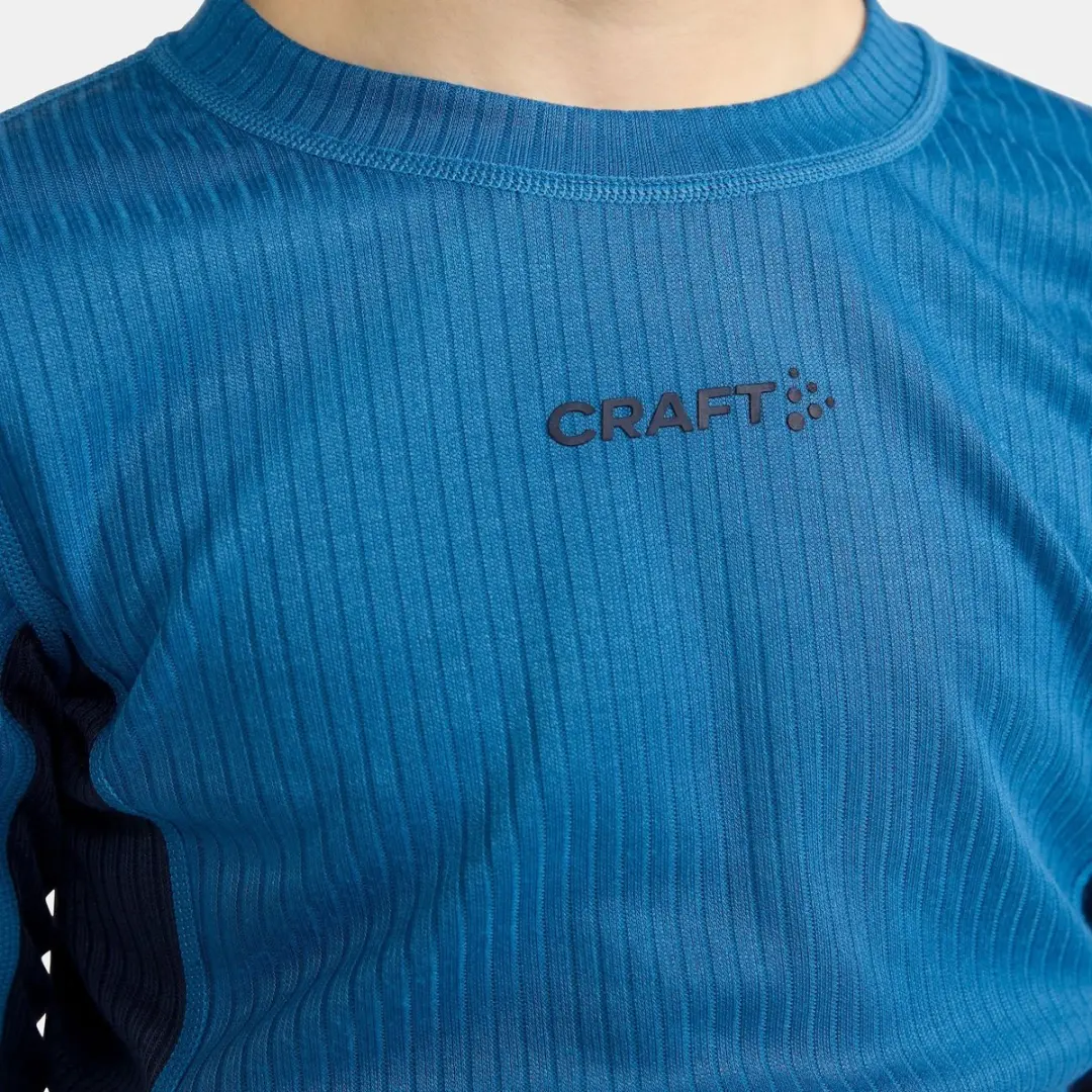 Craft Core Dry Thermoset Junior 158 - Shirt & Broek - Blauw