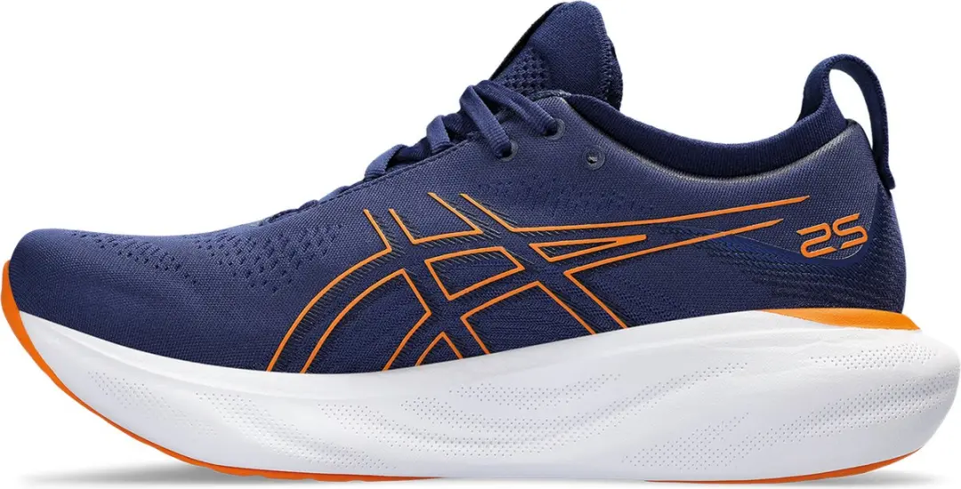 ASICS Gel-Nimbus 25 Sportschoenen 46 - Donkerblauw/Oranje