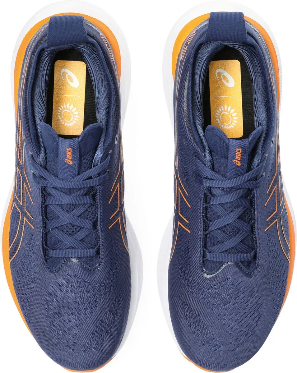 ASICS Gel-Nimbus 25 Sportschoenen 46 - Donkerblauw/Oranje