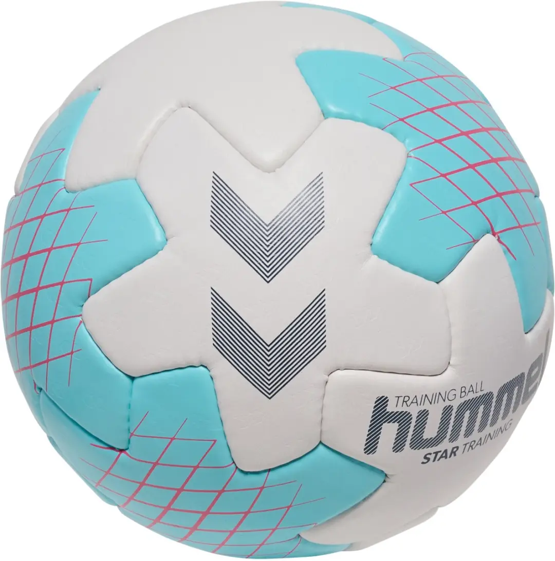 Hummel Handbal Trainingsshirt HB 229169 - Off White/Light Blue/Red - Maat 3